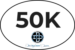 50K Dairyland Dare oval sticker